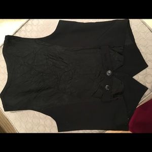 Zara black vest